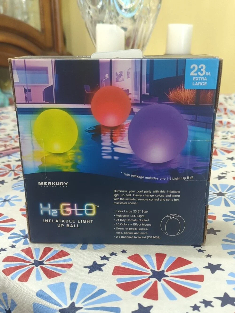 Inflatable Light-Up Party Ball – Pink